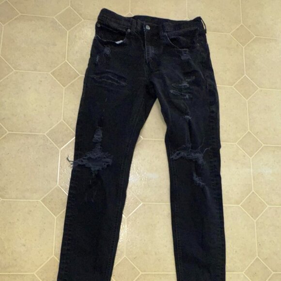 Levis Strauss Other - Levis 531 Jeans Mens 34x34 Black Distressed Holes Rips Grunge Emo